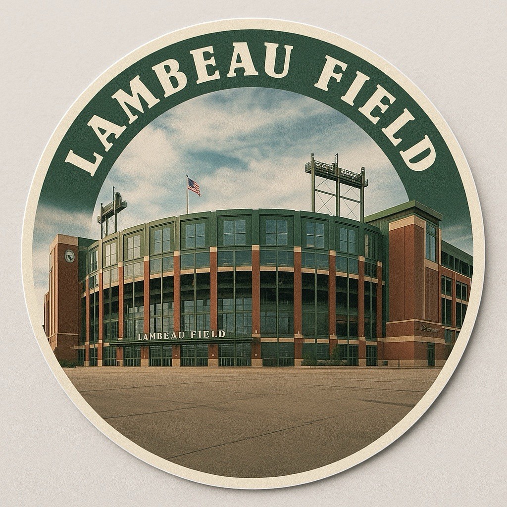 Lambeau Field 3” Sticker Decal Green Bay Packers Souvenir Football Stadium