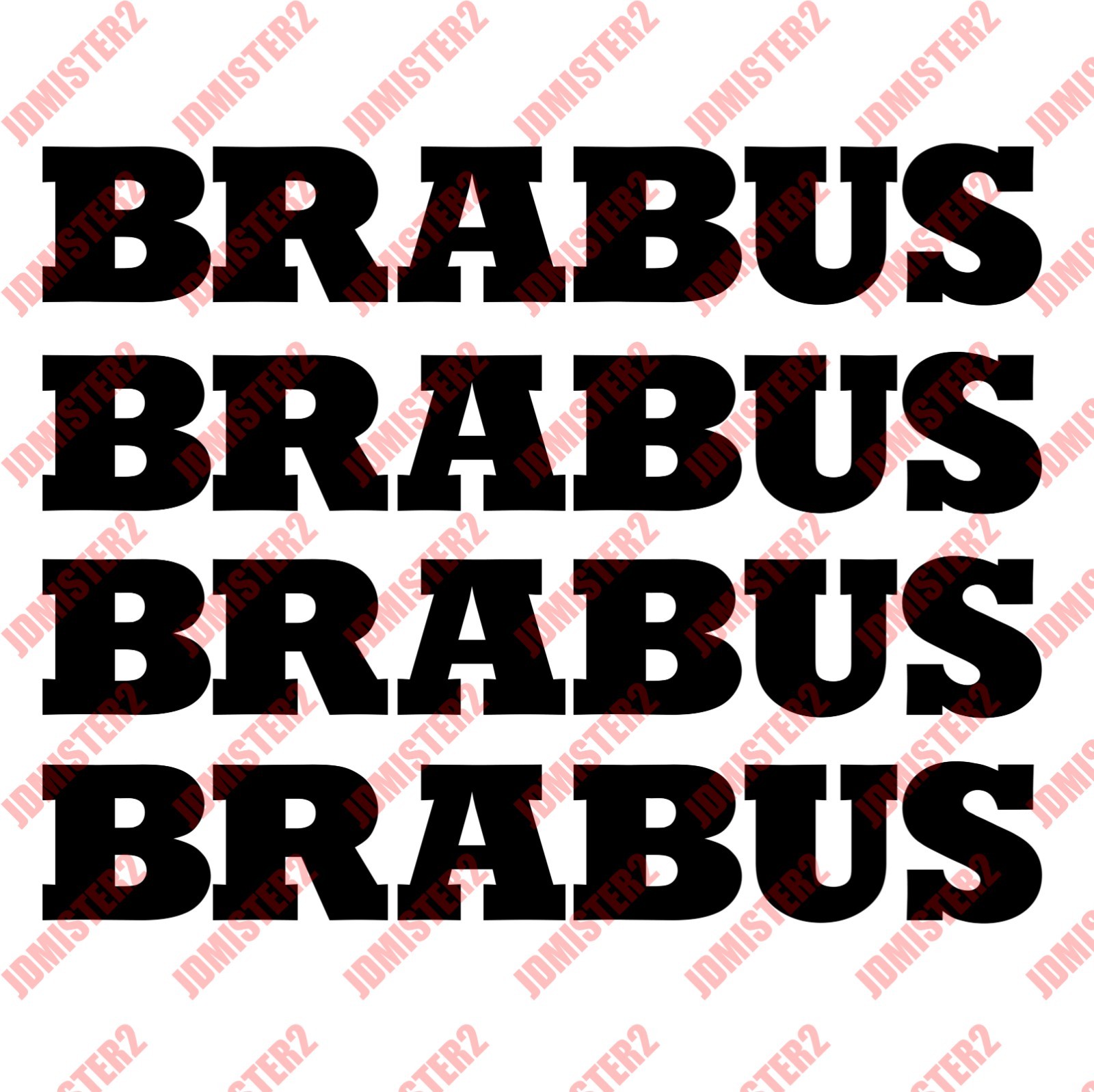 Brabus Decal Mercedes Brabus Sticker Car Window Die Cut Vinyl – Any Size