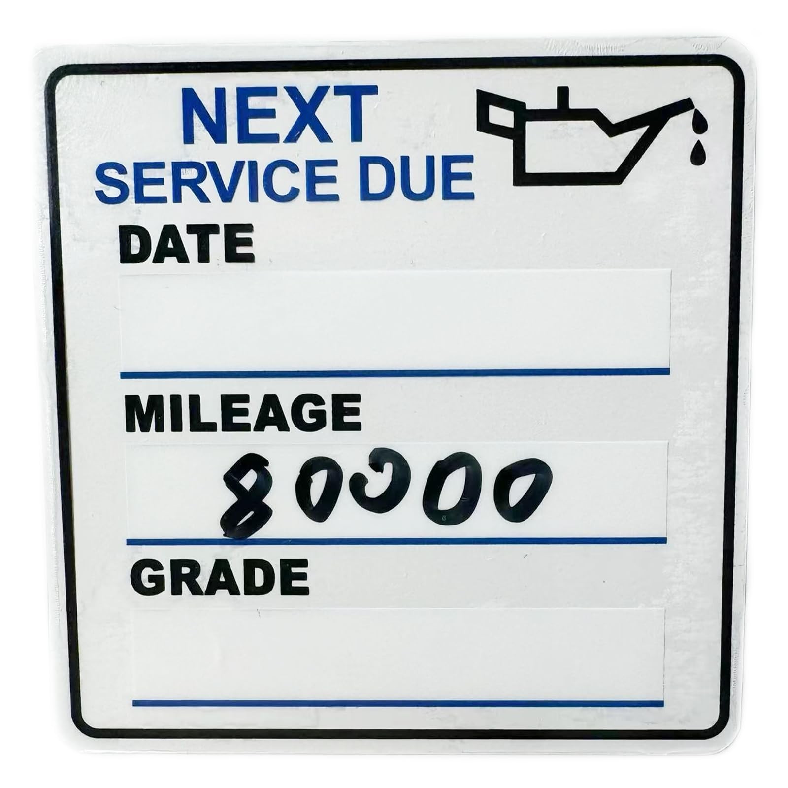 Oil Change Stickers，300pcs 2×2 inch Oil Change Stickers for windscreen Easy …