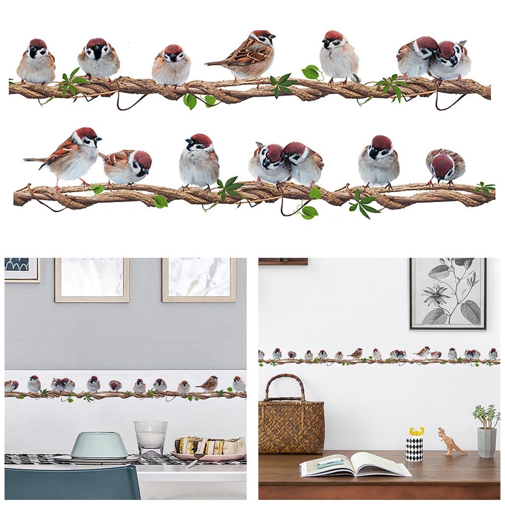 Decorate Your Walls with Removable Bird Wall Stickers DIY Vinyl Art Decals