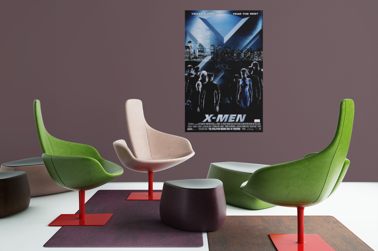 X-MEN Movie Wall Vinyl Decal Poster Canvas Print (Removable Adhesive)