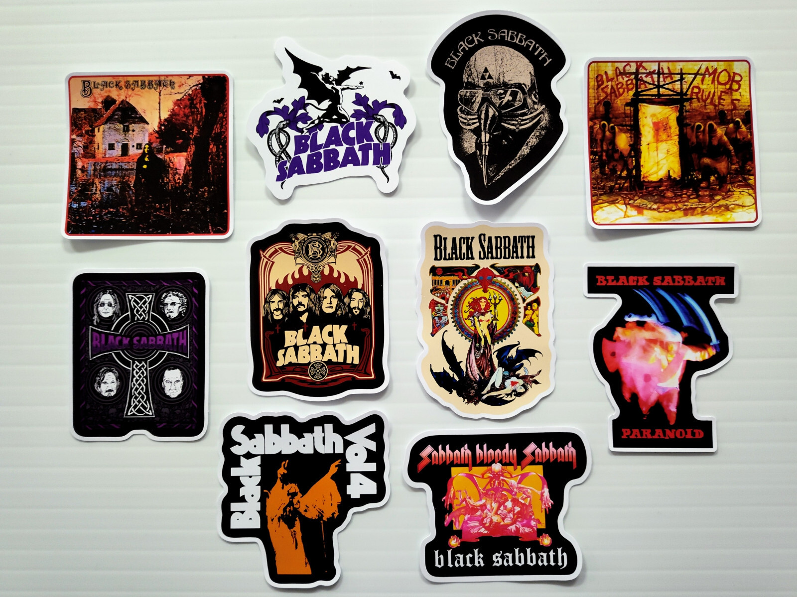 Heavy Metal Classic Rock Band Sticker Pack (10) Riffs Dark Metal Ozzy Doom Metal