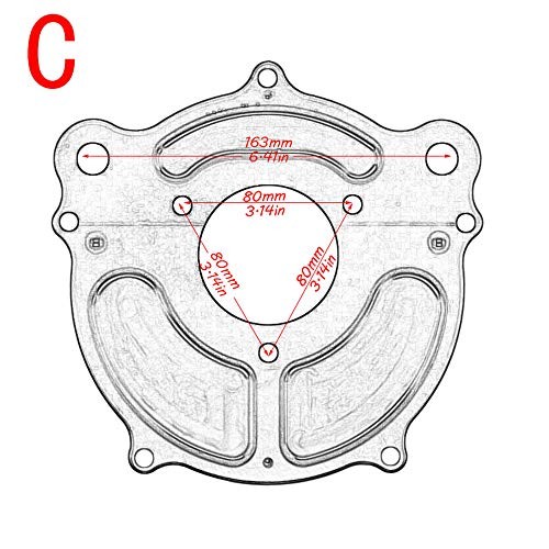 Harley Air Filter Venturi Intake Air Cleaner Motorcycle Cnc Cut Chrome Kit Red