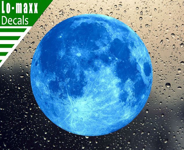 Blue Moon High Quality Graphic Wall Window Various Sizes Printed Vinyl Sticker