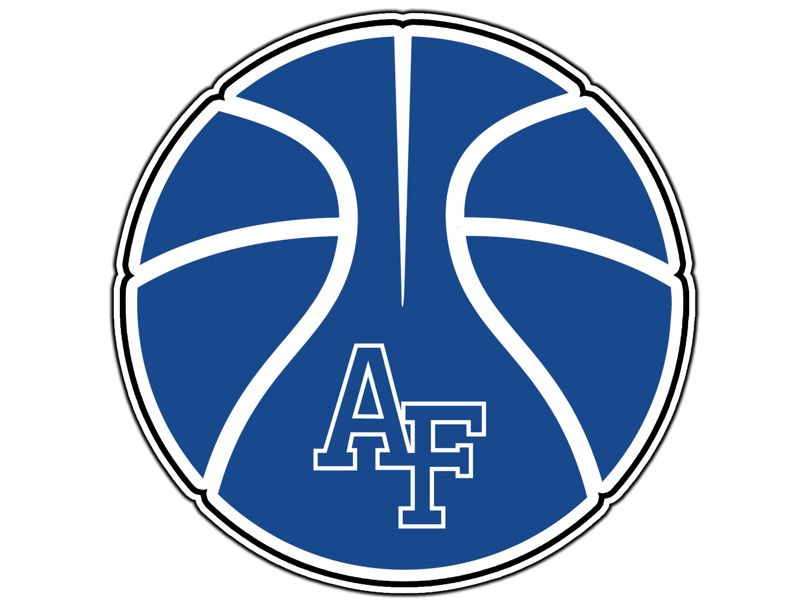 Air Force Falcons Basketball Logo #16 Sticker Waterproof Vinyl Decal Die-Cut