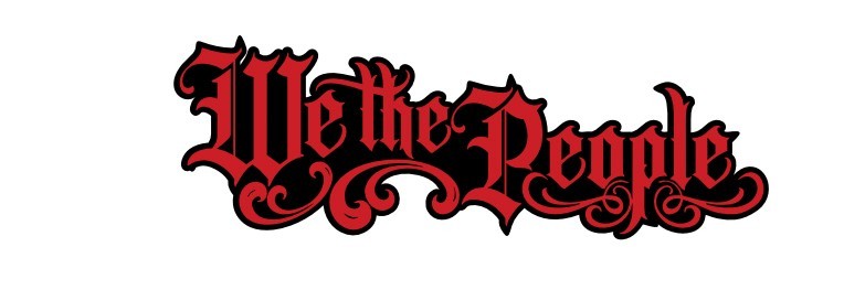 We the People American Pride – Vinyl Decal Sticker Black/ Red