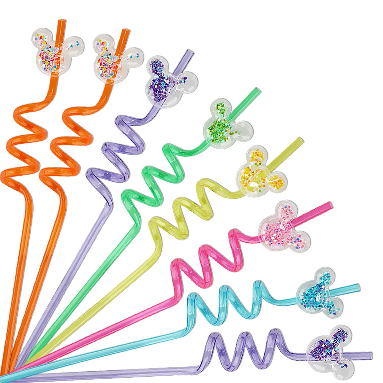 30 Pcs Glitter Mouse Ear One Size, blue, green,red,yellow,purple,orange