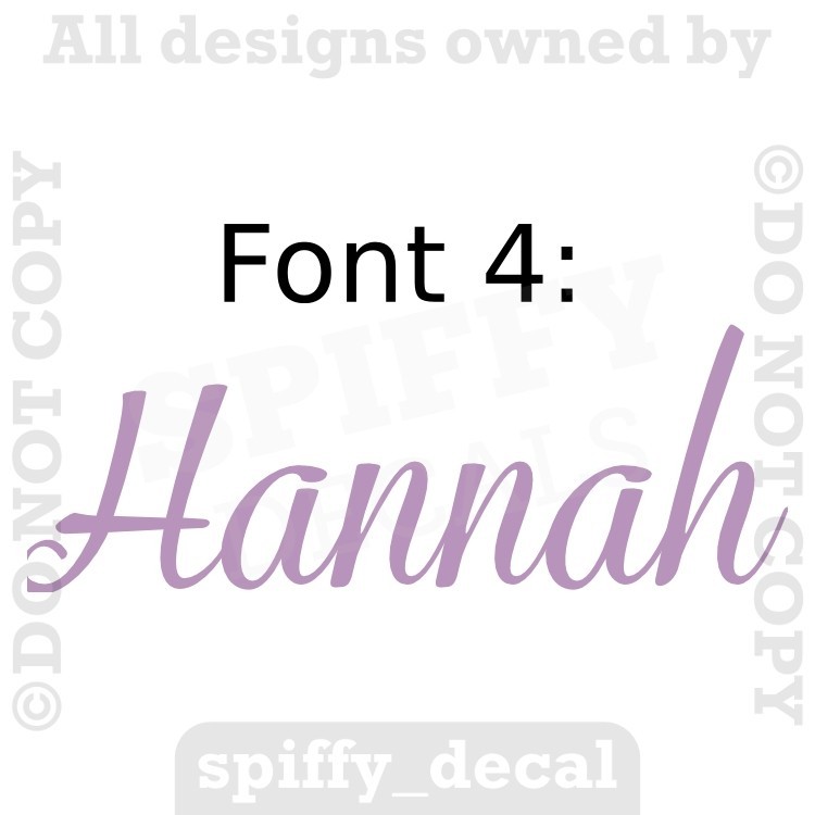 Personalized Custom Single Name Vinyl Wall Decal Sticker Decor Nursery Bedroom