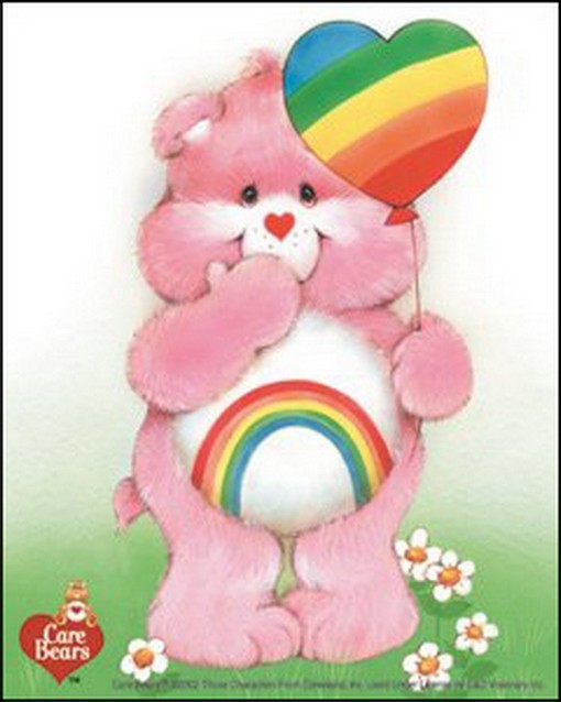 Care Bears Pink Cheer Bear Balloon (2002) CD Visionary Licensed Sticker