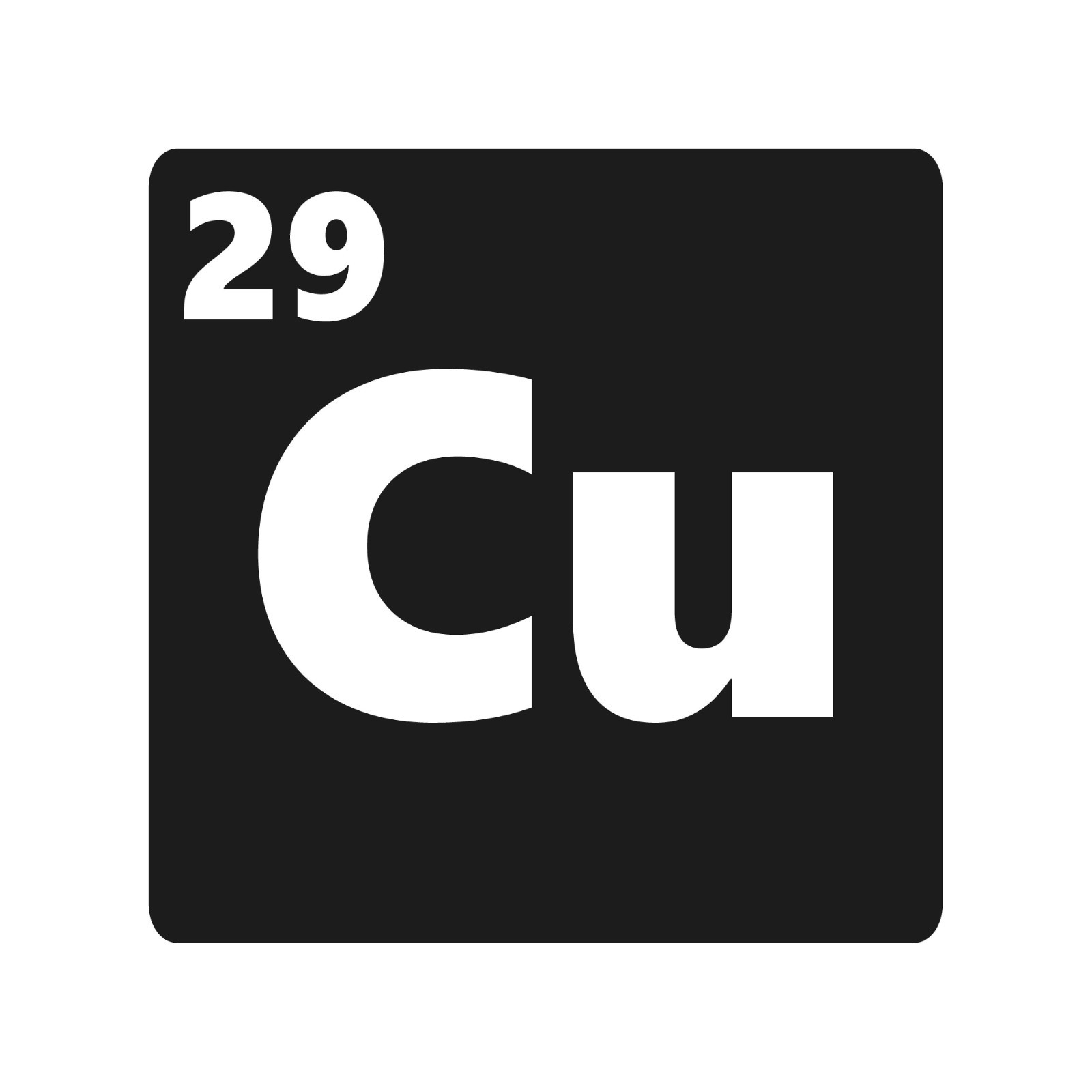 Copper Cu 29 element Vinyl Decal Sticker Periodic Table resource