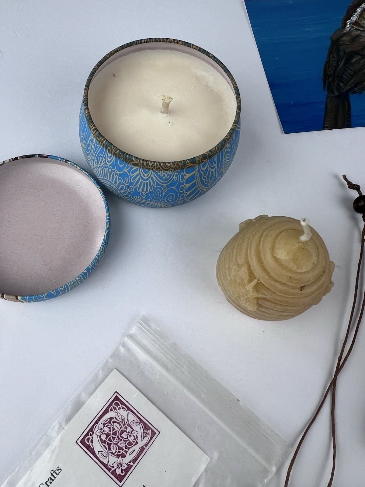 Bohemian as shown "Mystery" Candles Crytals Smudge Stickers Dead Hippy Boho Box