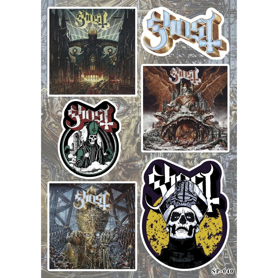 Ghost Albums Sticker Pack | Impera Prequelle Infestissumam Hard Rock Band Logo