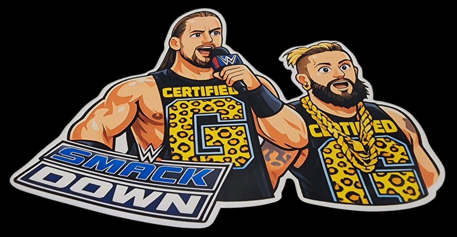 Male Wrestler Waterproof Car Decal Laptop Vinyl Sticker Large