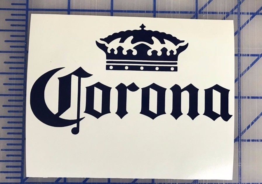 Corona Extra Vinyl Decal 3.5 4.5 5.5 Cerveza FREE SHIPPING Cooler Window Cup