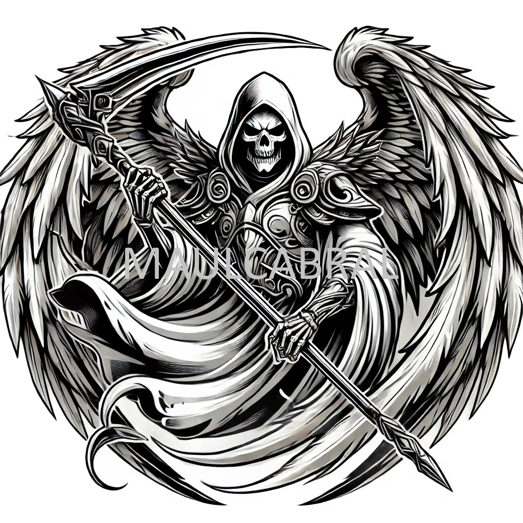 3 x 3 In Grim Reaper Decal Sticker