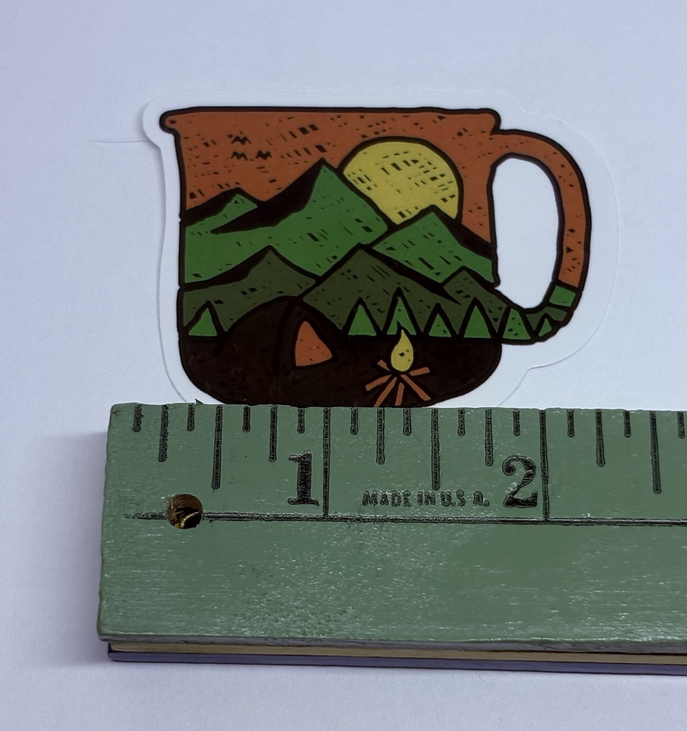 Water Cup Nature Sunrise Sticker Hiking Camping Travel Decal Vinyl Art Decor Tc9