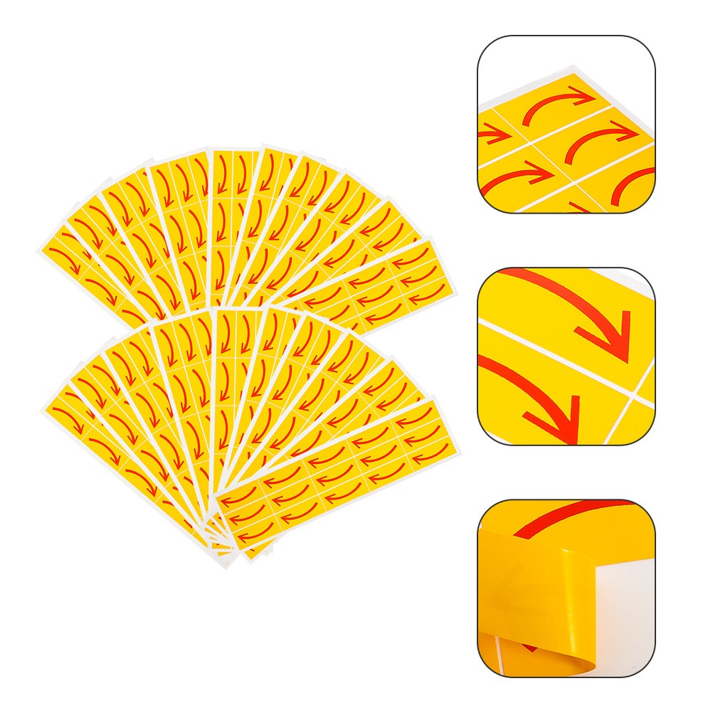 20 Pcs Office Decal Self Adhesive Indicator Sign Arrows Sticker Marking