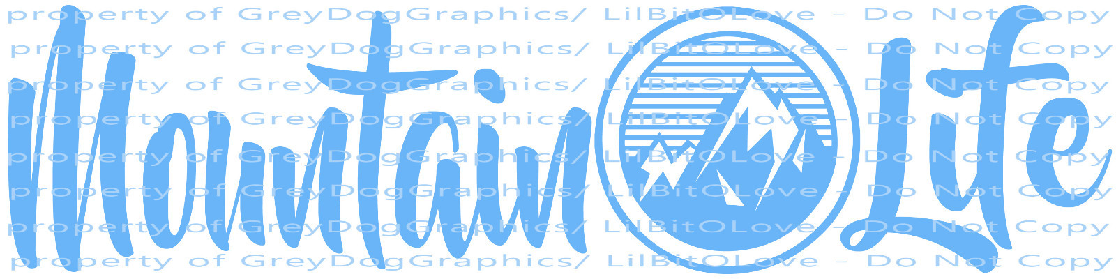 MOUNTAIN LIFE ROUND RANGE VINYL DECAL STICKER MTS MOUNTAINEER