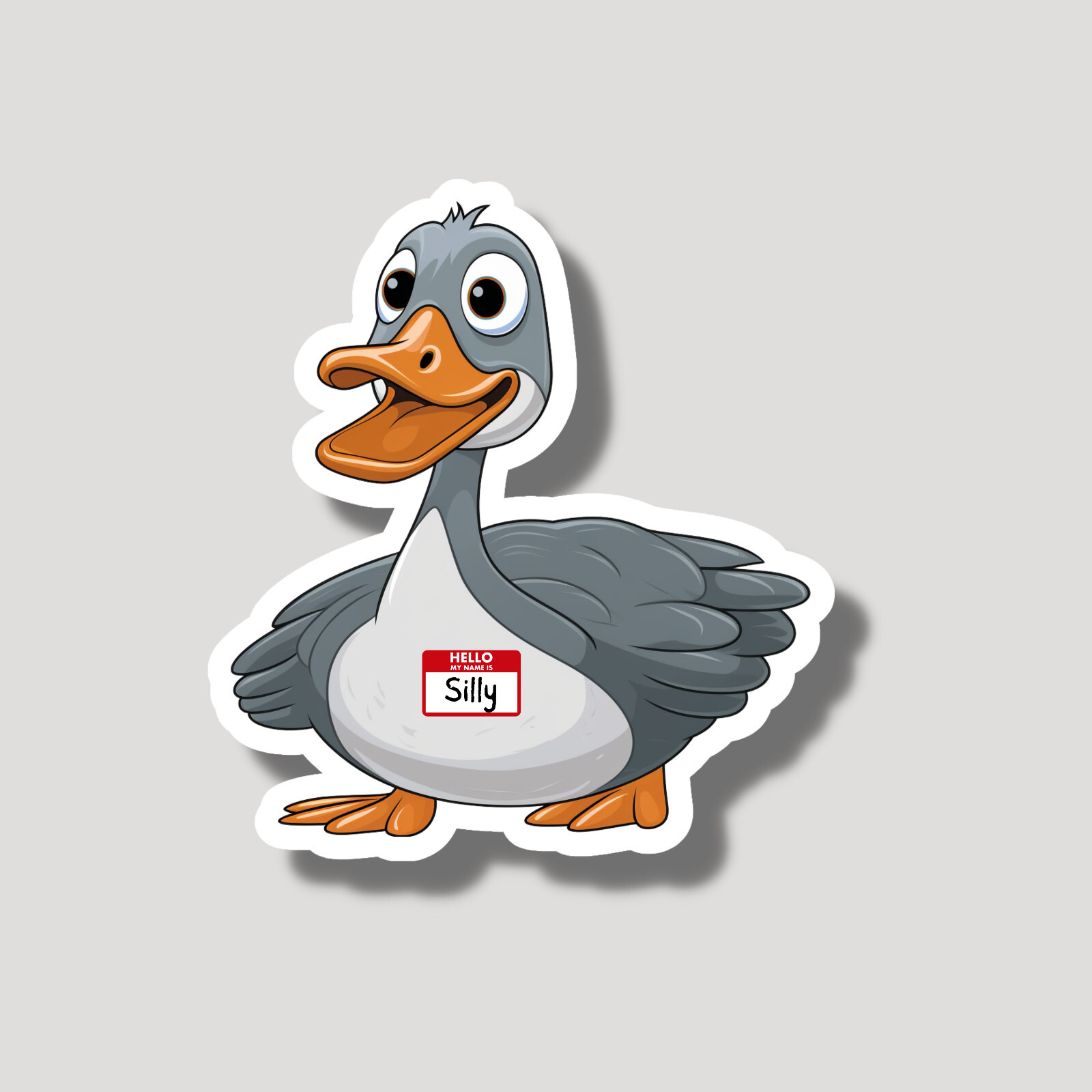 Silly Goose Funny 3" Vinyl Laminated Sticker