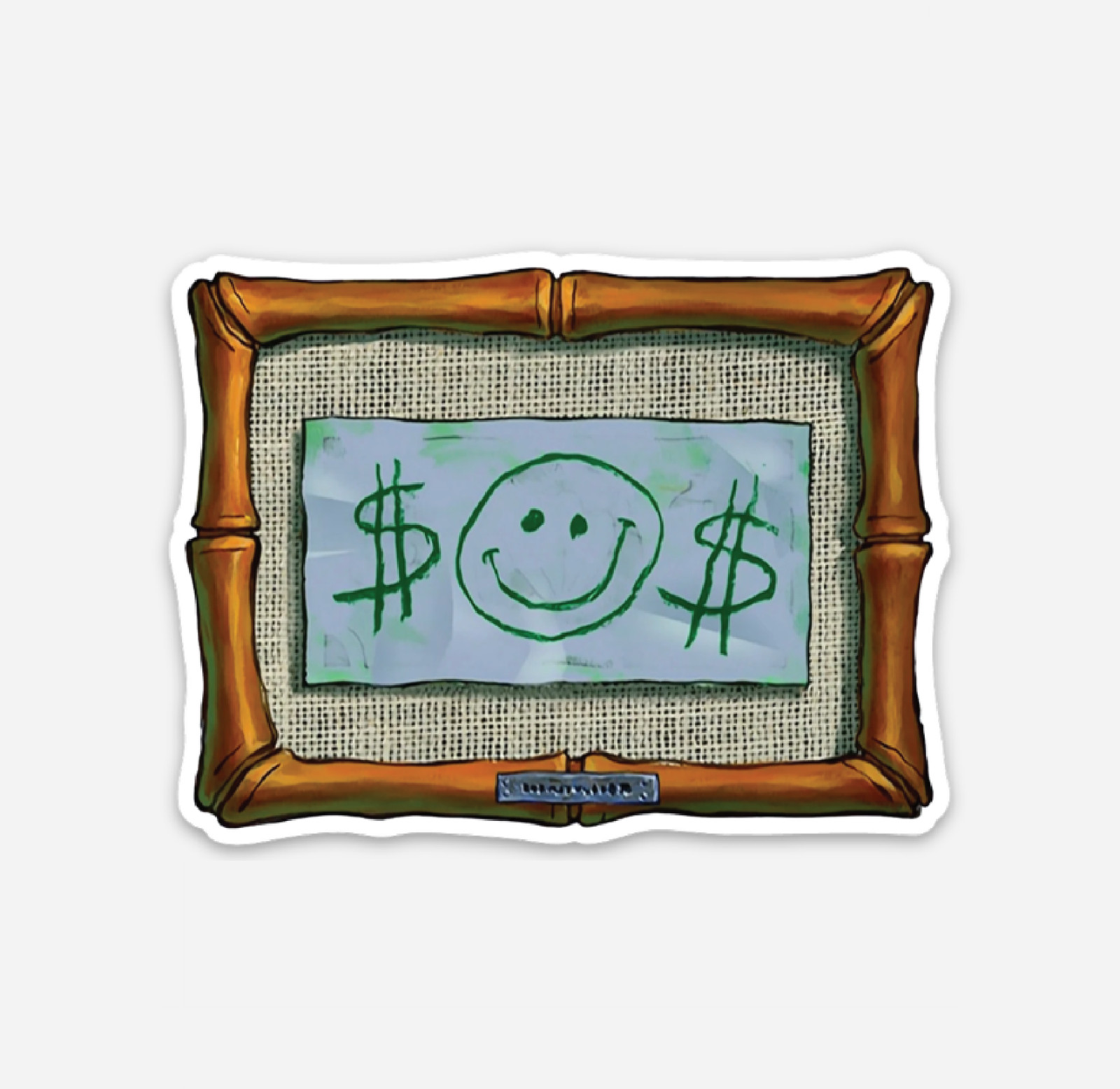 3" Spongebob Sticker Mr Krabs First Dollar Bikini Bottom Patrick Matte Finish