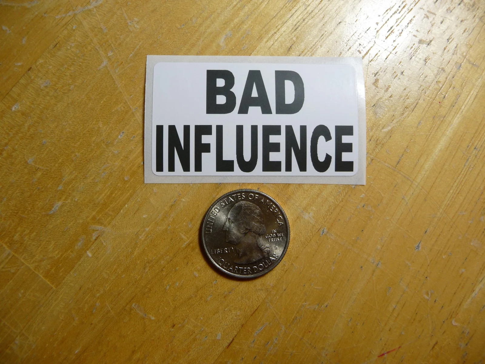 BAD INFLUENCE STICKER DECAL 1 – 50 BULK PACK FUNNY REBEL ATTITUDE