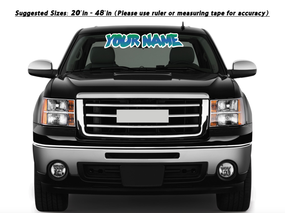 Custom Personalized Vinyl Graffiti Name Decal Sticker Car Window Tumbler Flask