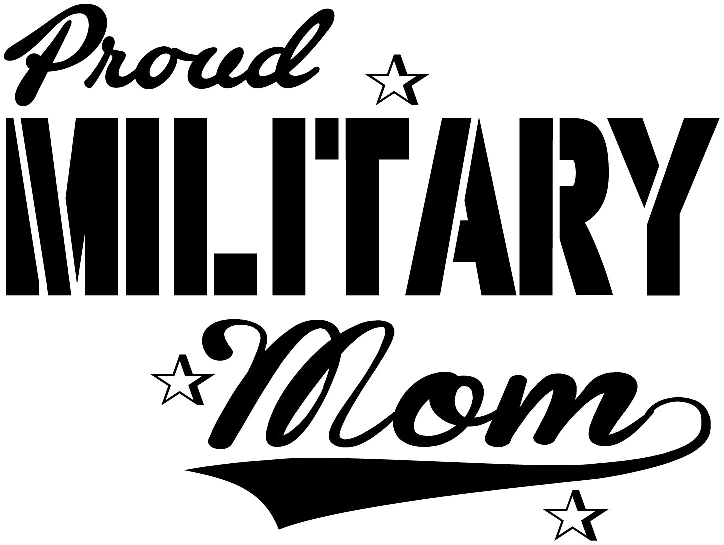 Proud Military Mom Decal Sticker – Honor with Style – 6309