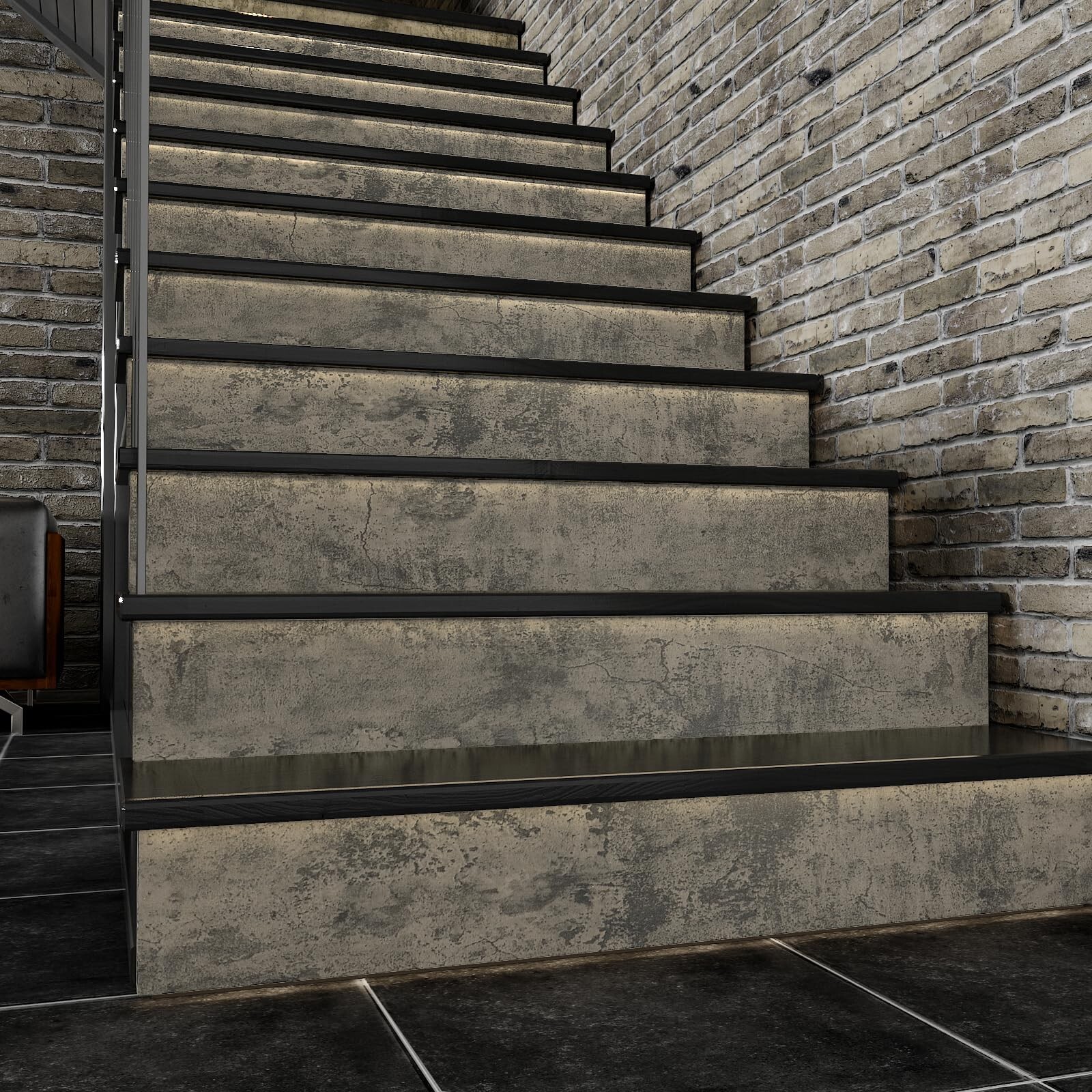 VaryPaper Cracked Concrete Wallpaper 15.7"x315" Textured Concrete Peel and …