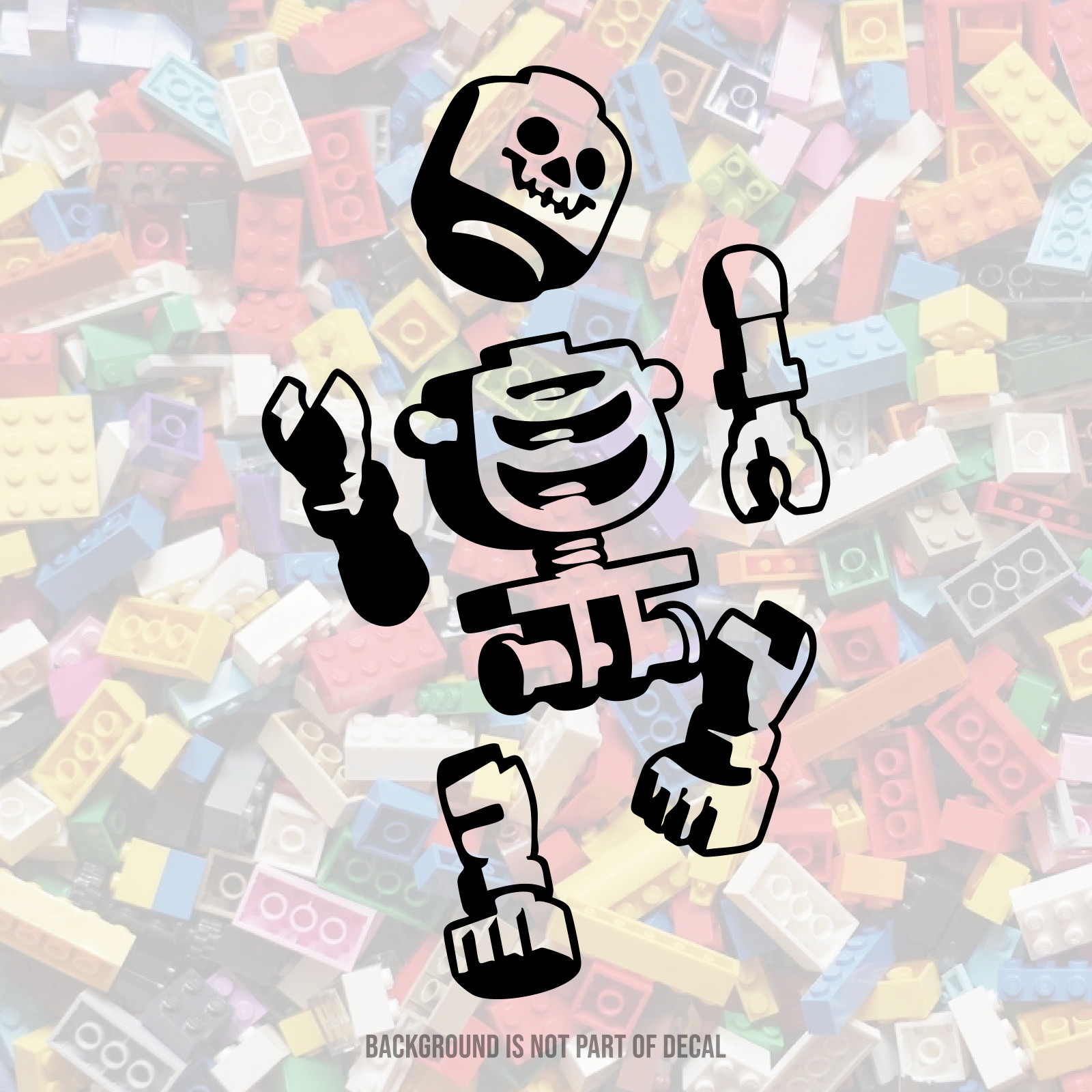 Lego Skeleton Vinyl Decal Sticker