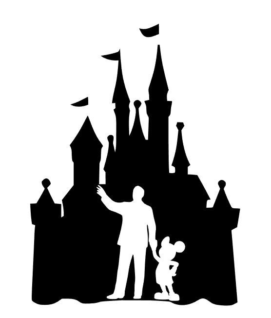 Custom Vinyl Decal Run Castle Mickey Walt Cinderella Sleeping Beauty