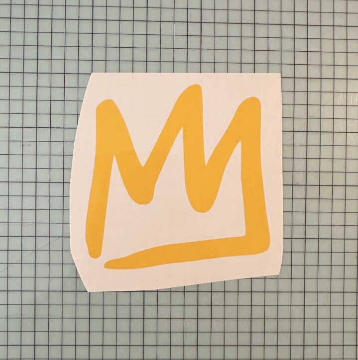 Mammoth Mountain Crown Vinyl Decal 4.5”x4.9” (Message With Your Color Of Choice)