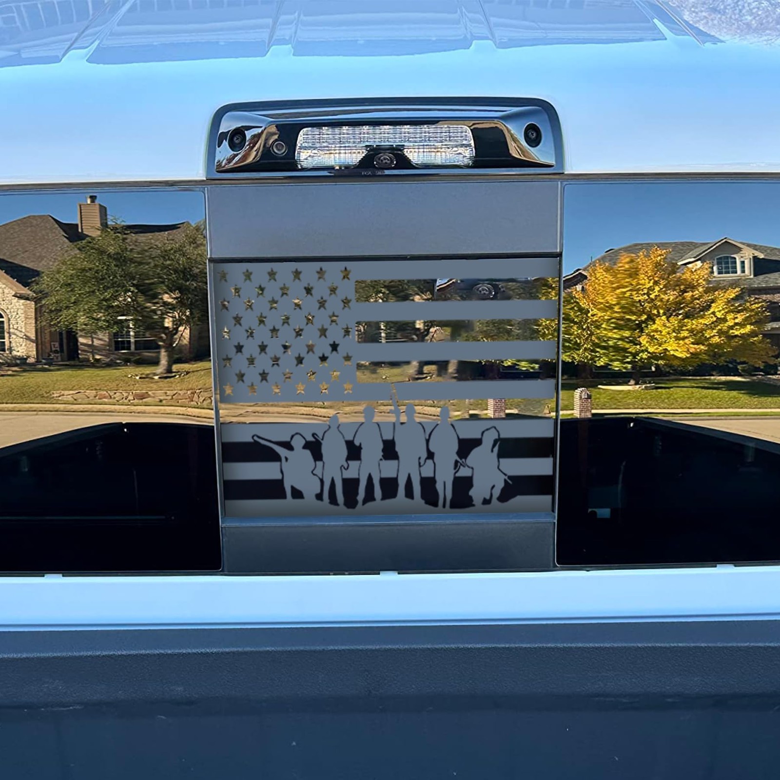 American Flag Decals for 20192025 Chevy Silverado GMC Sierra Rear Window