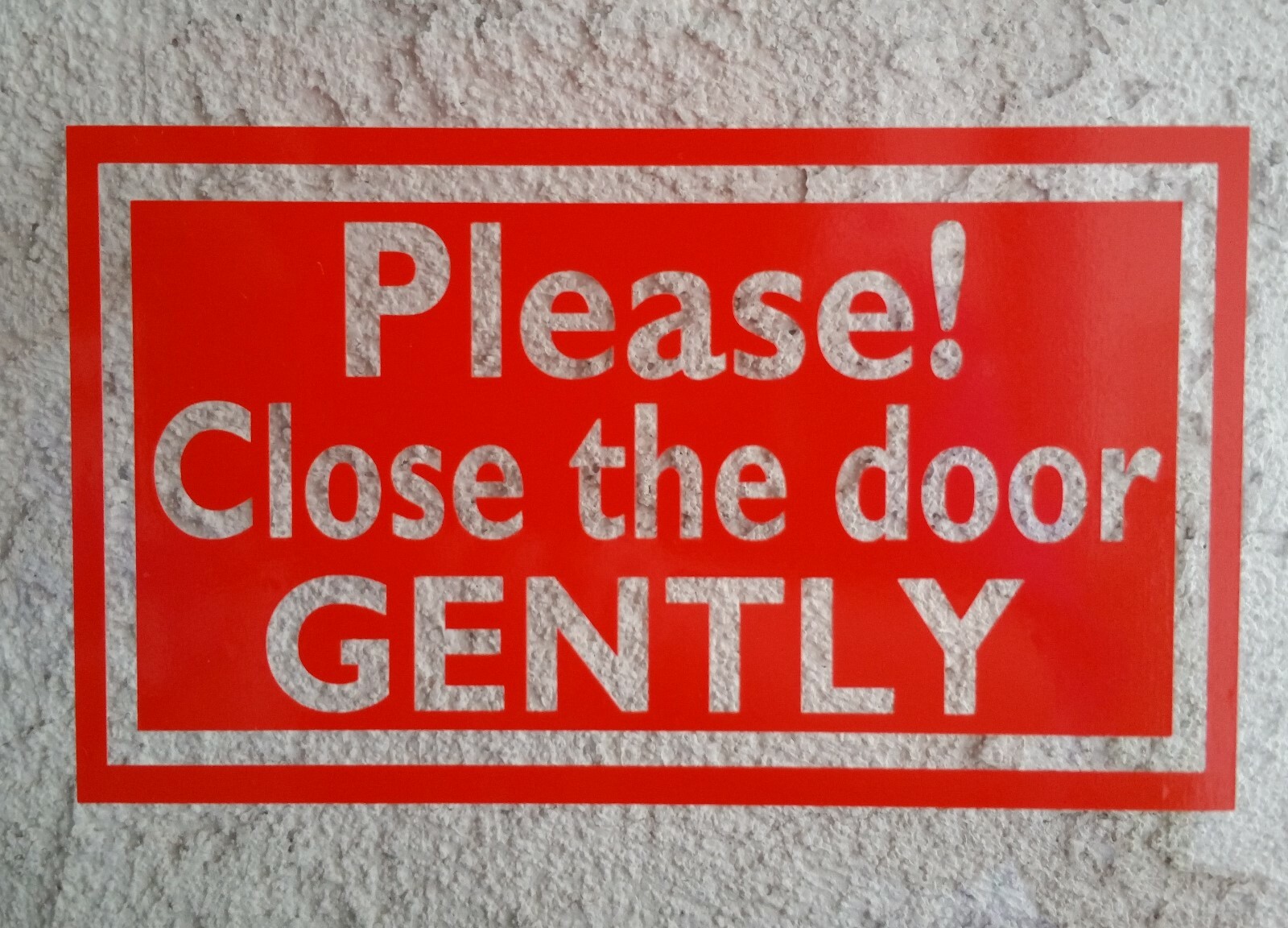 PLEASE CLOSE DOOR GENTLY sticker decal UBERs LYFTs car window door sign