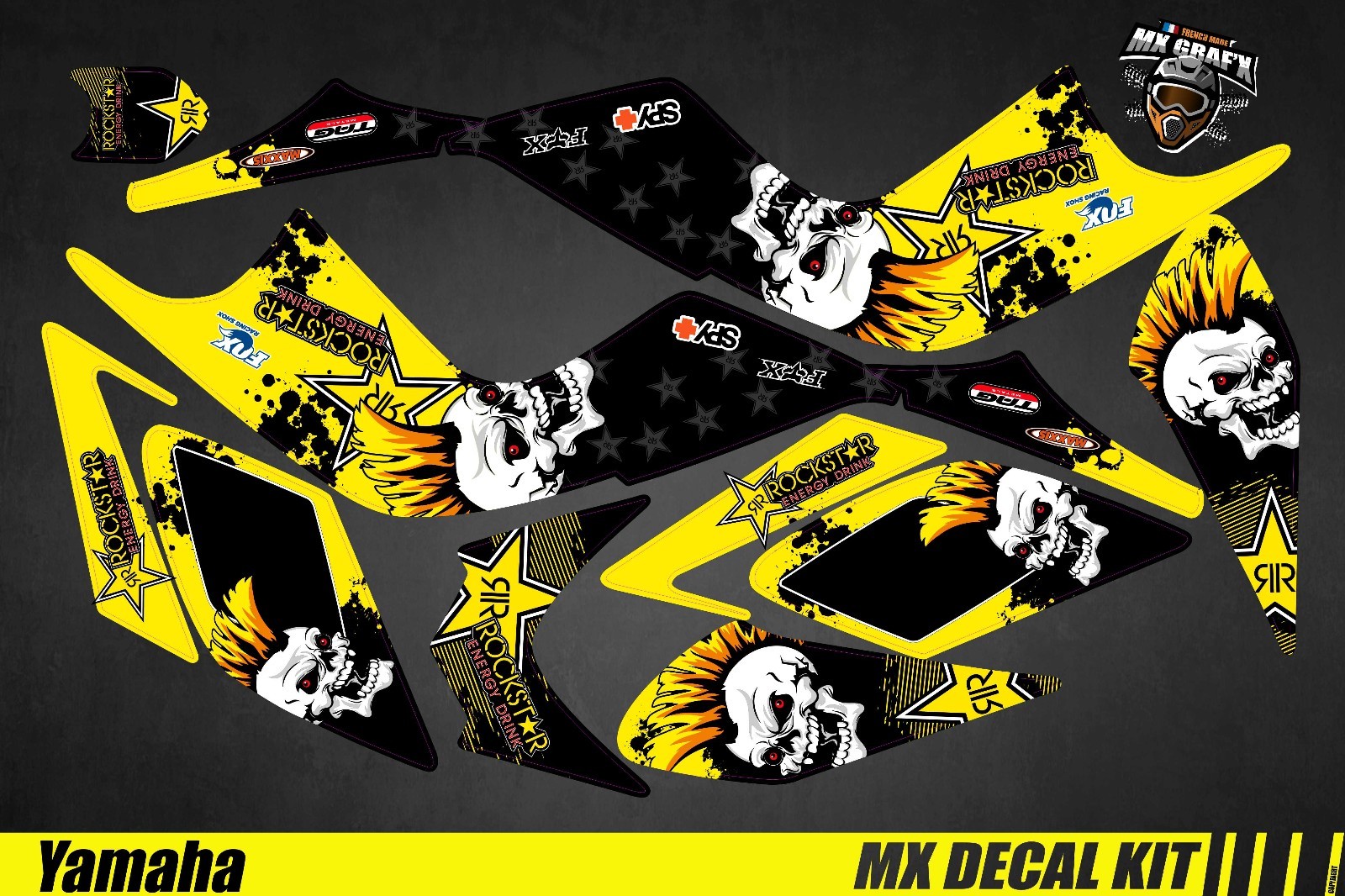 Decal Kit For Yamaha Raptor – Punk Skull