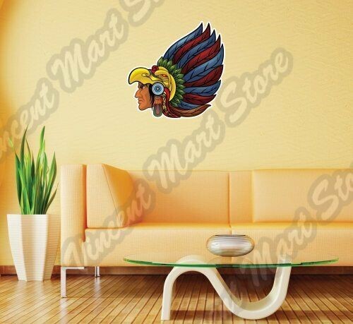 Aztec Warrior Maya Calendar Mexico Wall Sticker Room Interior Decor 25"X22"