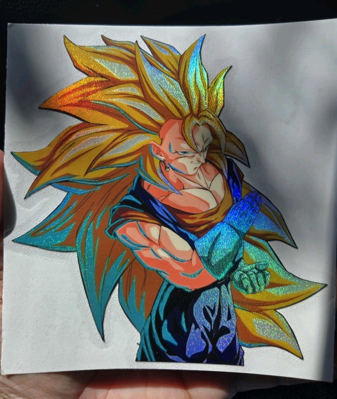 5" Spotholographic Weatherproof Sticker Decal Vegito Fusion Ssj Dragon