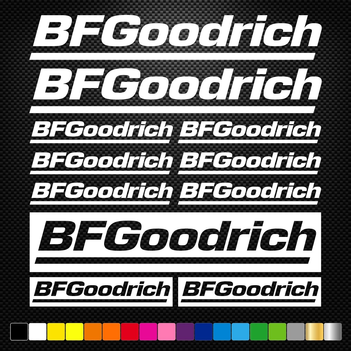 BF Goodrich – 11 Decals Stickers Sponsors Car Bike Motorcycle Motocross MX ATV