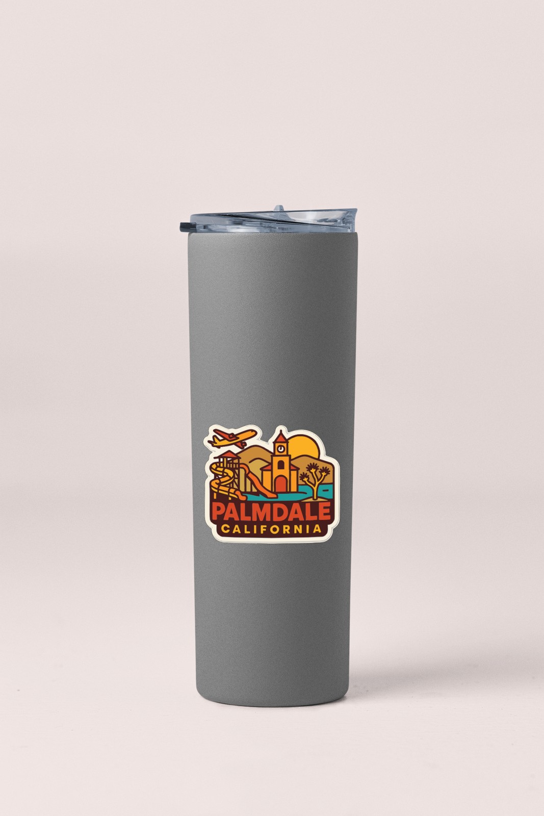 Palmdale California Sticker Decal Vinyl Die-Cut City Skyline Landmark Design