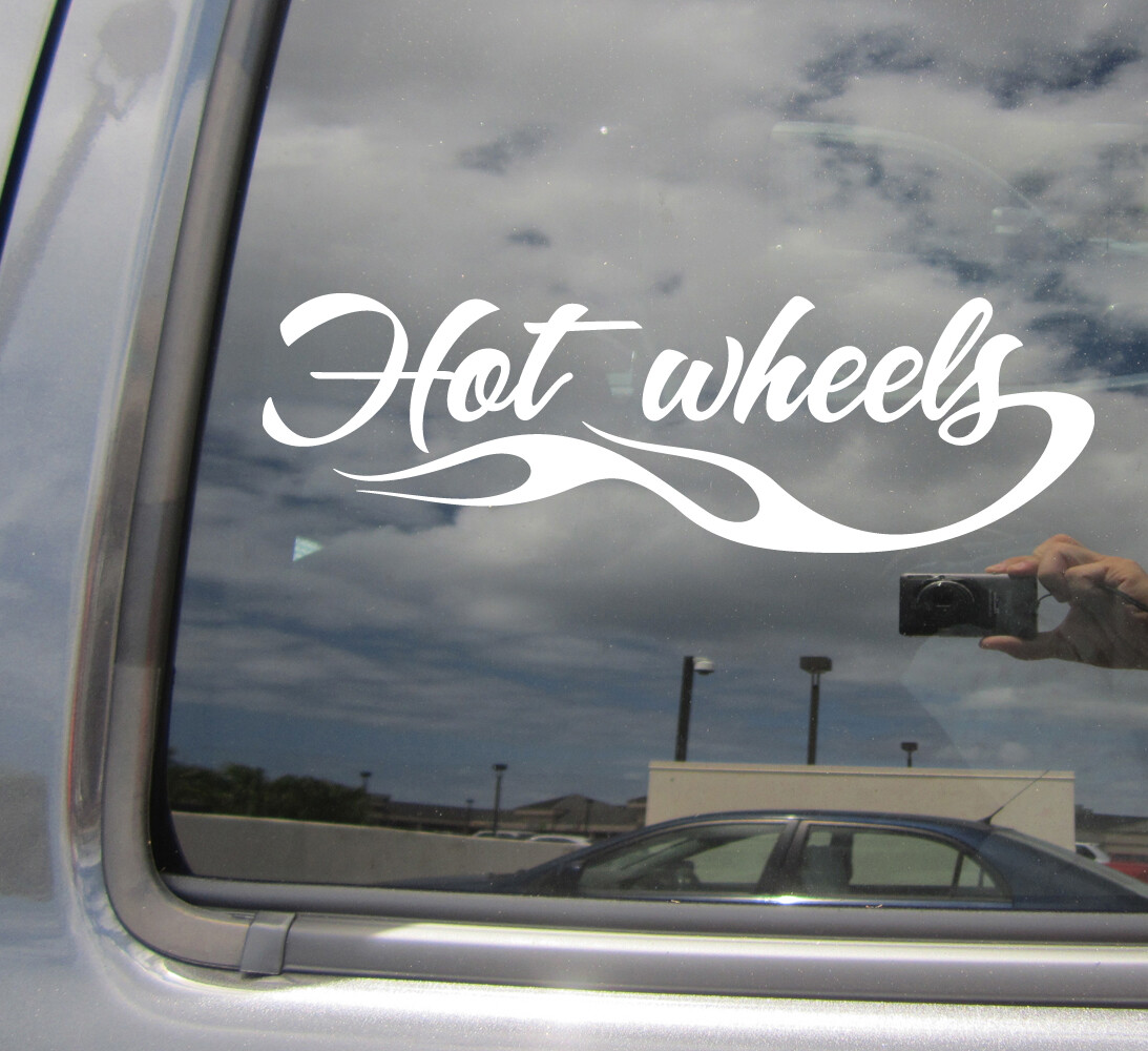 Tribal Hot Wheels Flame – Car Auto Window High Quality Vinyl Decal Sticker 10063