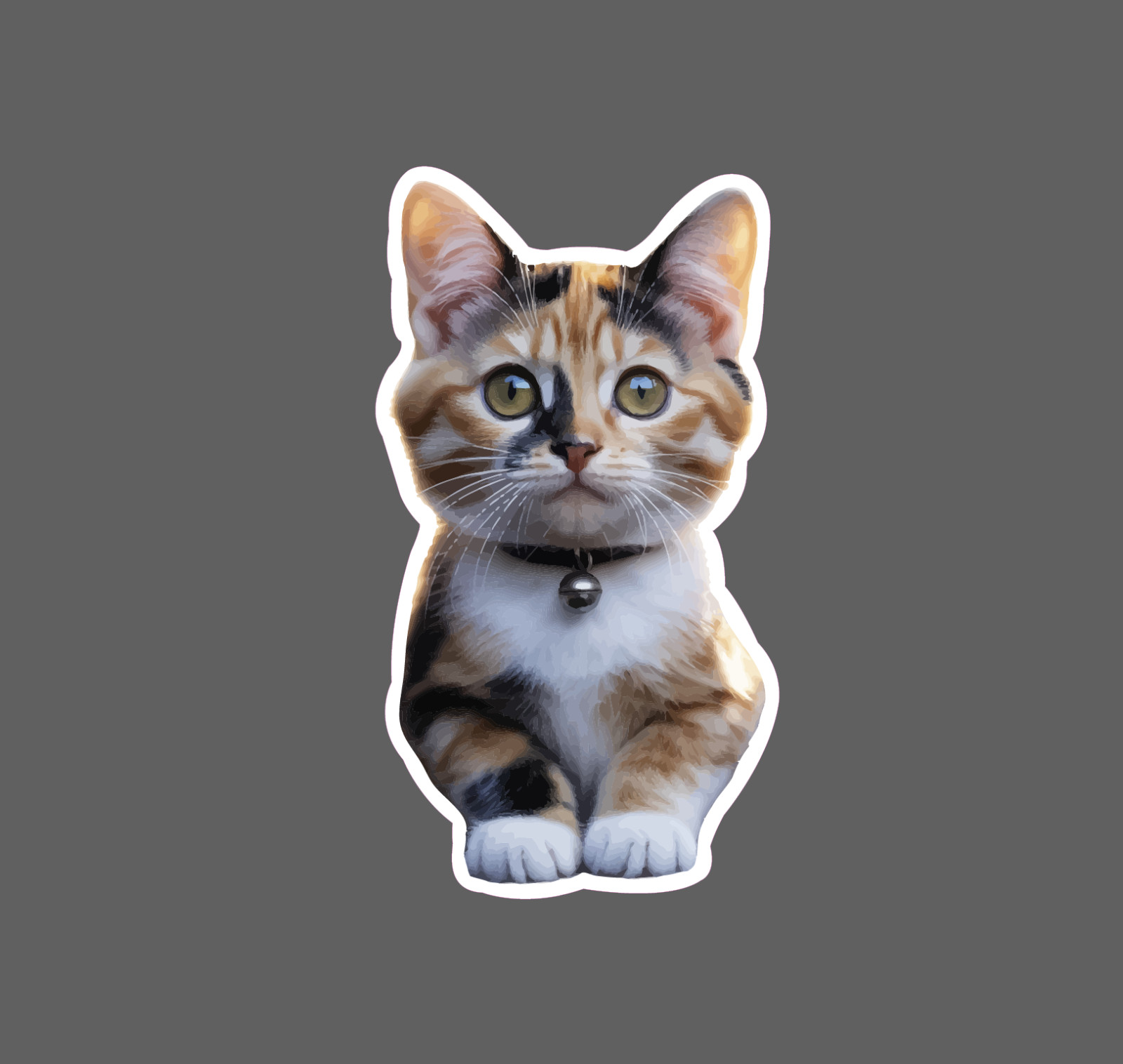 Calico Cat Sticker Waterproof Decal Kitten Feline Pet Animal Friend Gift NEW