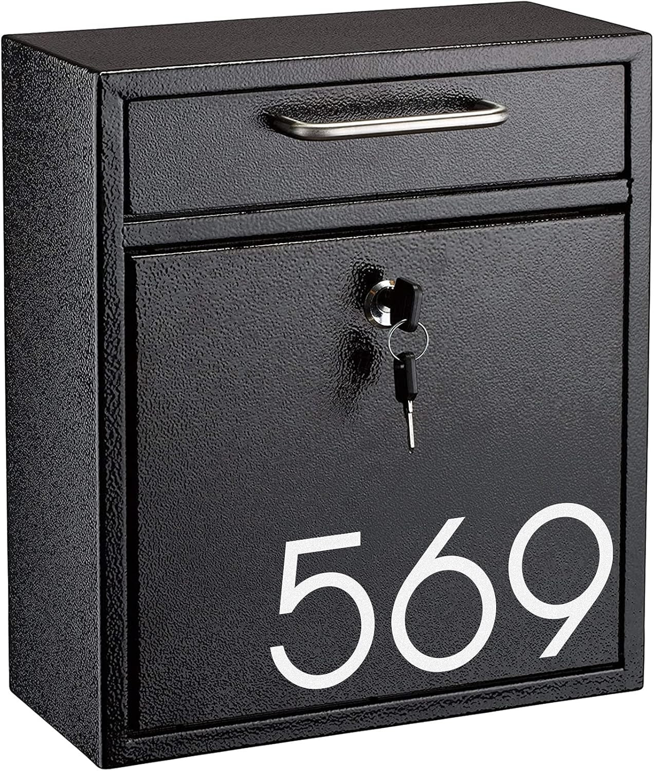4 Inch Reflective Mailbox Numbers Sticker (0-9, 5 Sets) Modern Number Vinyl Wate