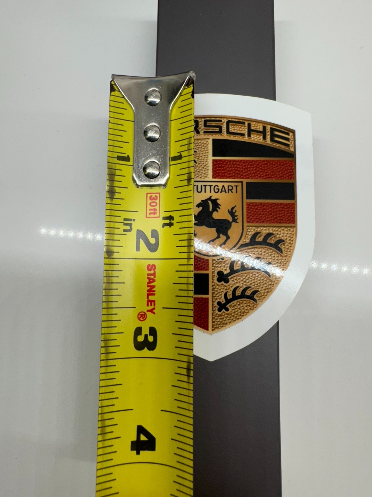 OEM Porsche Crest Sticker Logo Emblem Badge Bonnet WAP0130050MCST Genuine Black