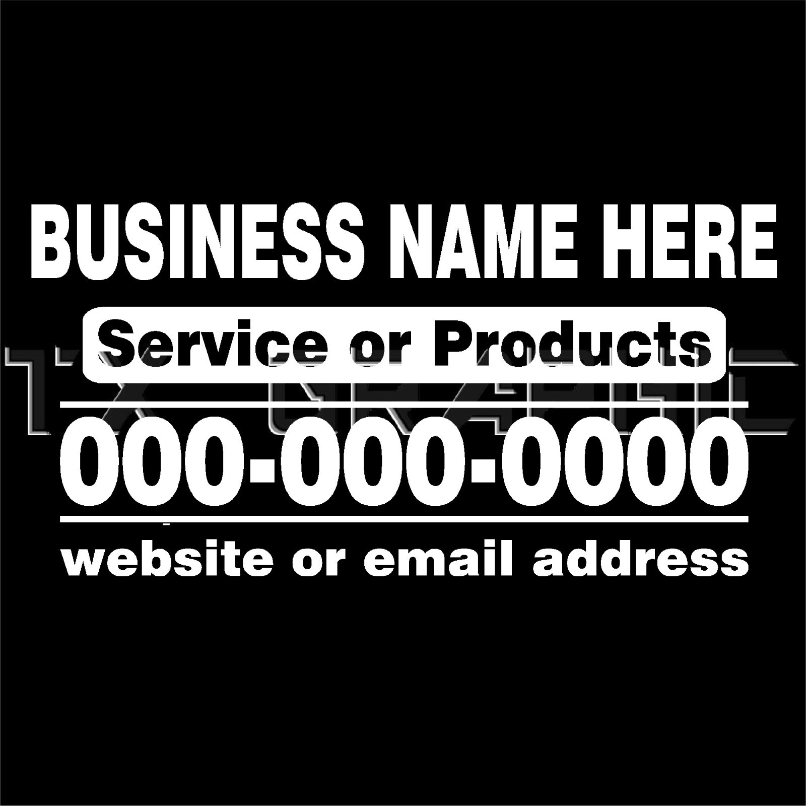 CUSTOM VINYL DECAL STICKER CALCOMANIA SIGN BUSINESS TRUCK CAR DOOR WINDOW