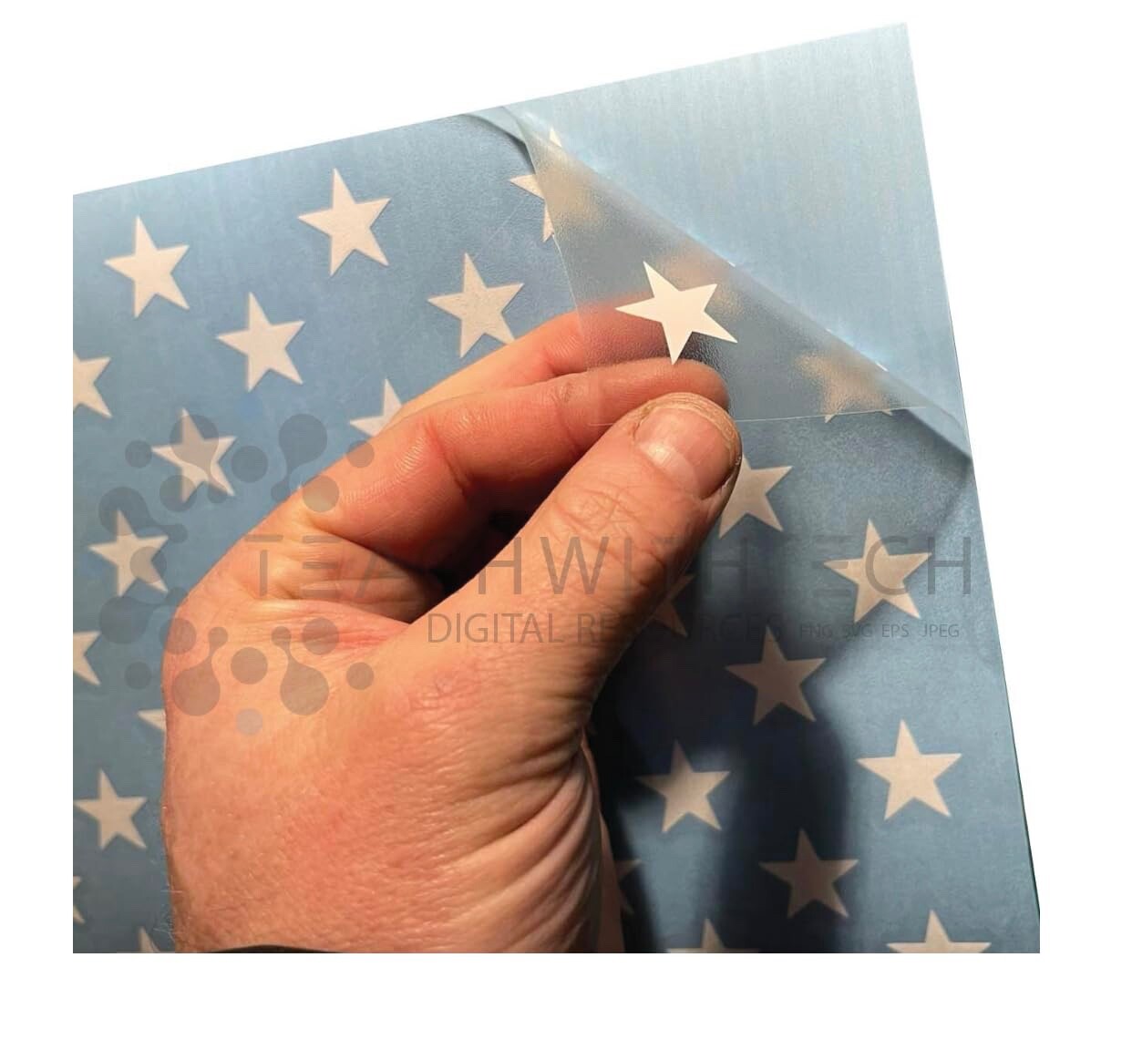 American Flag Vinyl Star Union Vinyl Application | DIY Wood Flag Stars Flagmaker
