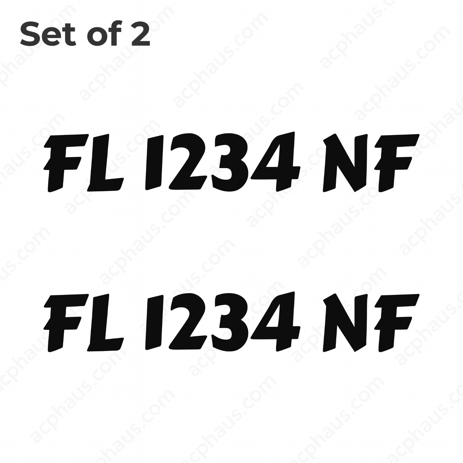 Boat Registration Numbers Decals – Custom ORACAL 751C Vinyl – Right & Left Set