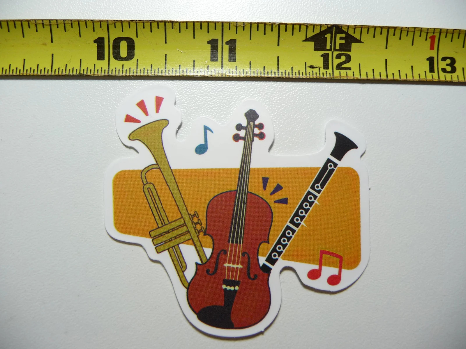 VARIOUS MUSIC INSTRUMENTS SMALL STICKER DECAL BAND CONCERT HALL MUSICAL