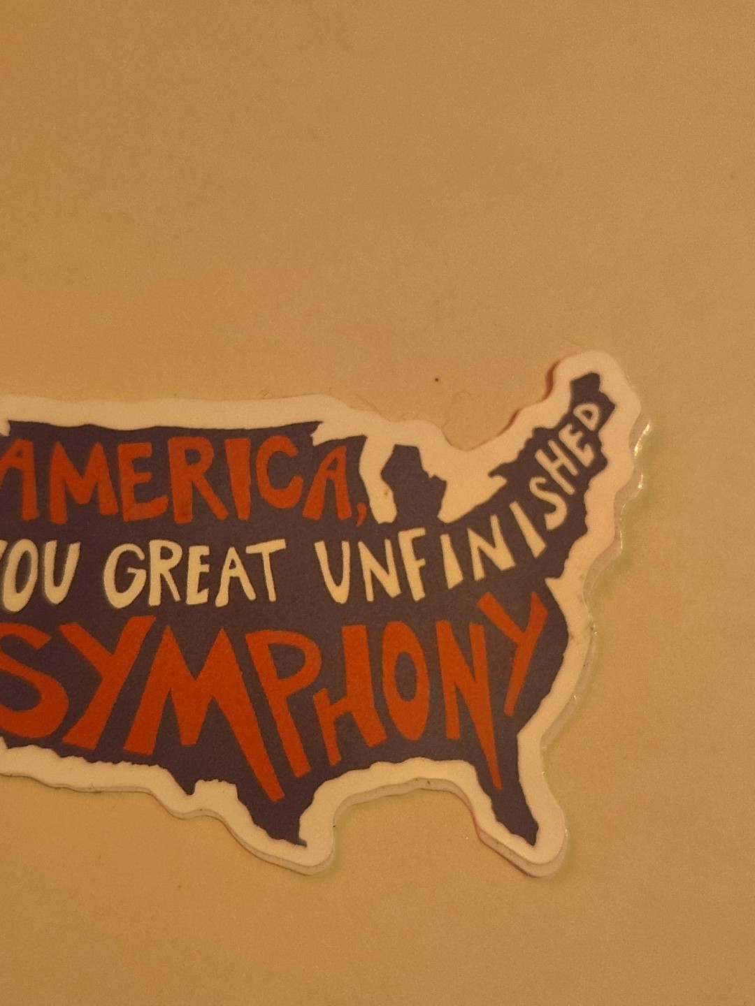 America The Great Unfinished Symphony United States Laptop Decal Sticker 2.5"