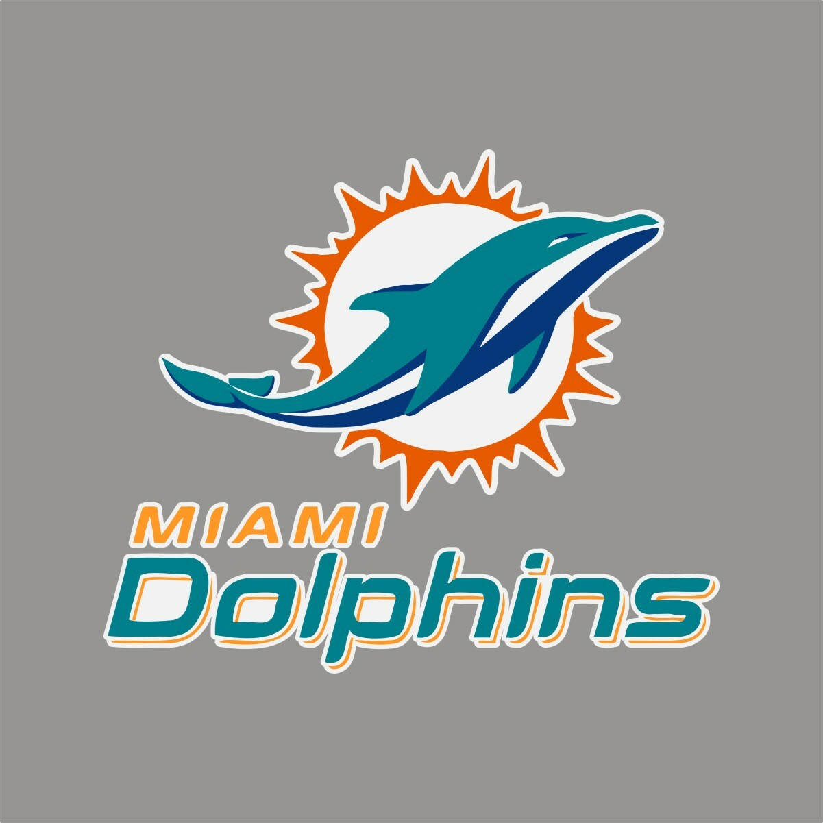 Miami Dolphins #6 NFL Team Pro Sports Vinyl Sticker Decal Car Window Wall