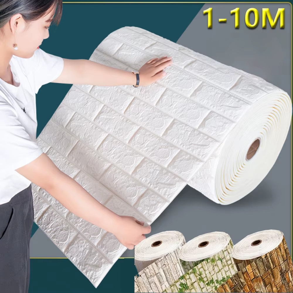 70Cmx1/2/3/5/10M Kitchen PVC Decoration Bedroom Living Room Waterproof Wall Stic