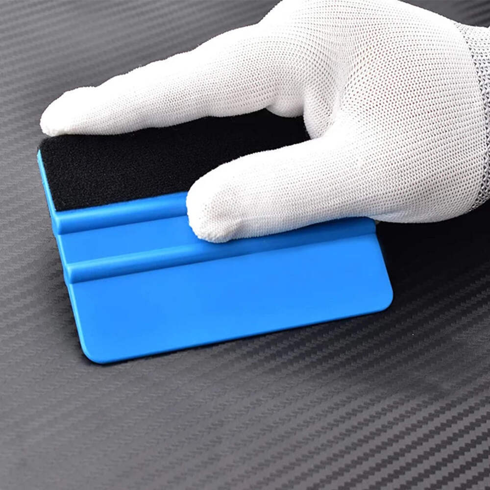 5Pcs Car Stickers Film Install Squeegee Vinyl Carbon Fiber Scraper with Felt Squ